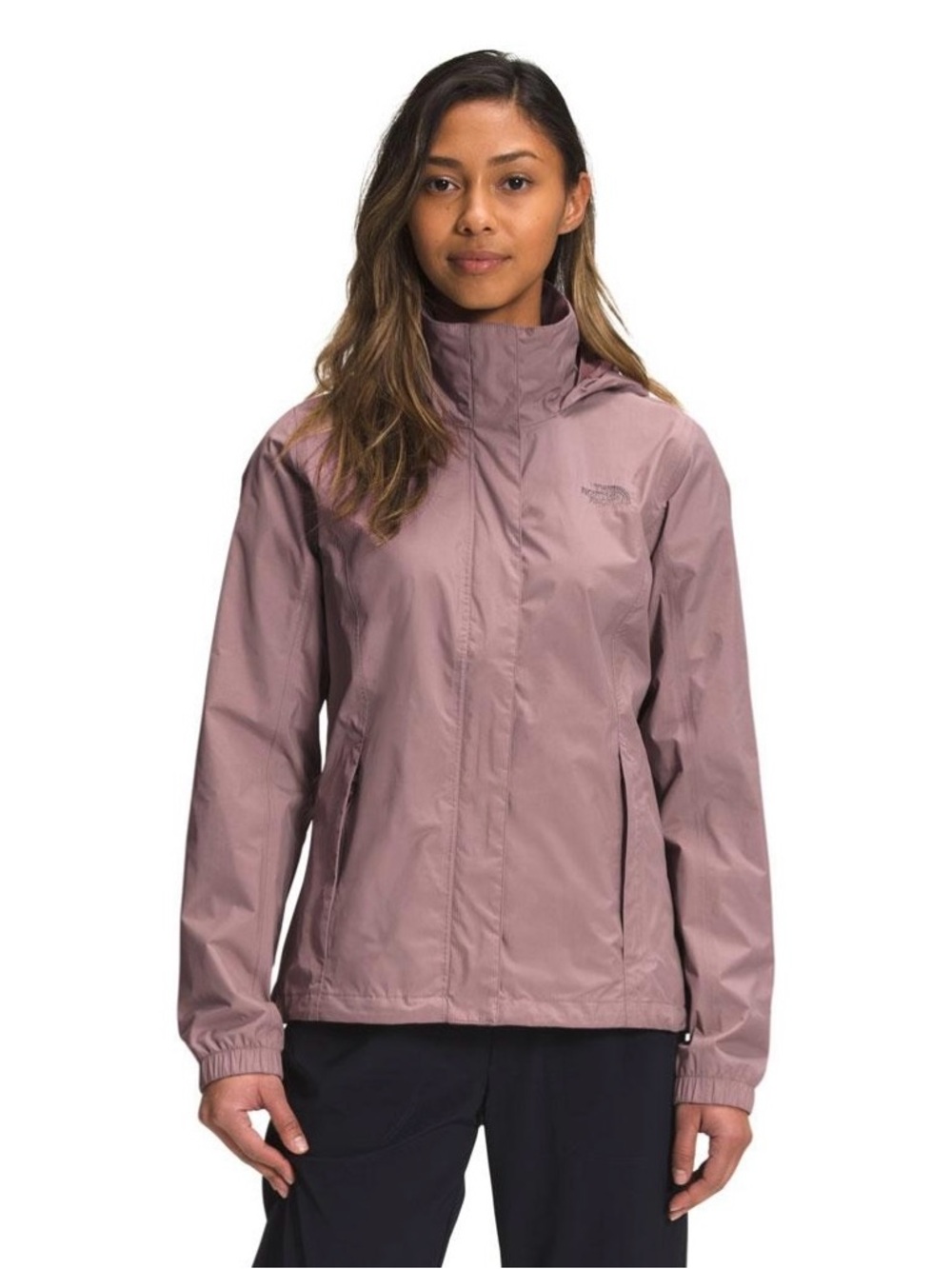 The North Face Women's Lightweight Mauve Rain Jacket - Revolve 2 Shell Parka